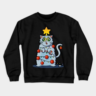 Merry Cat-mus Meow Crewneck Sweatshirt